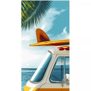 Gone Surfing Oversized 34" x 64" Beach Towel